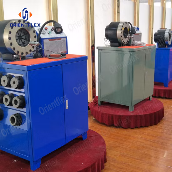 CE 12V 전기 자동 모바일 고압 산업용 고무 Hyd 유압 호스 파이프 피팅 커넥터 프레스 절단 및 크림 퍼 압착 도구 기계